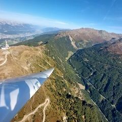 Flugwegposition um 12:29:21: Aufgenommen in der Nähe von Gemeinde Patsch, Österreich in 2340 Meter